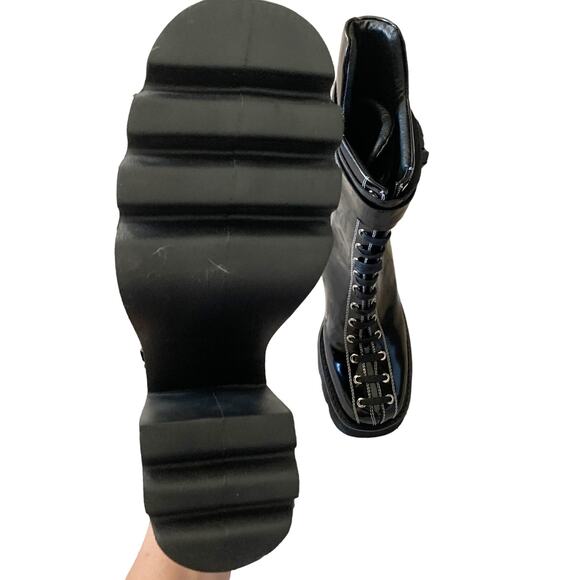 Jeffrey Campbell Viking Platform Boot Black New 10 - Picture 9 of 12